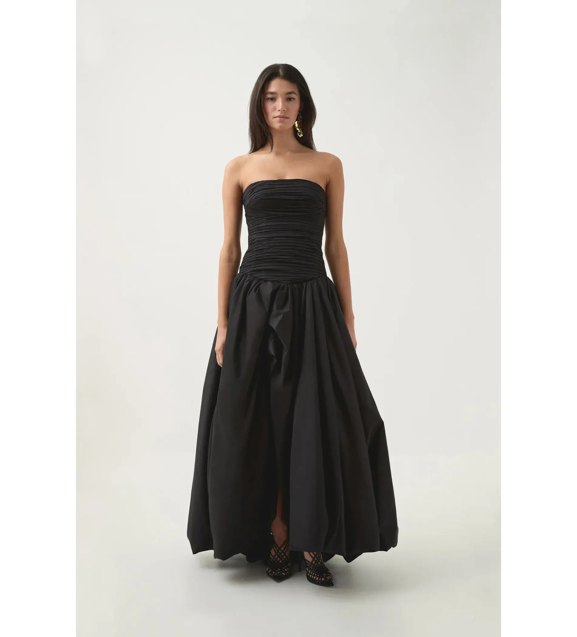 Aje Violette Bubble Hem Maxi in Black Size AU 8 - Image 1
