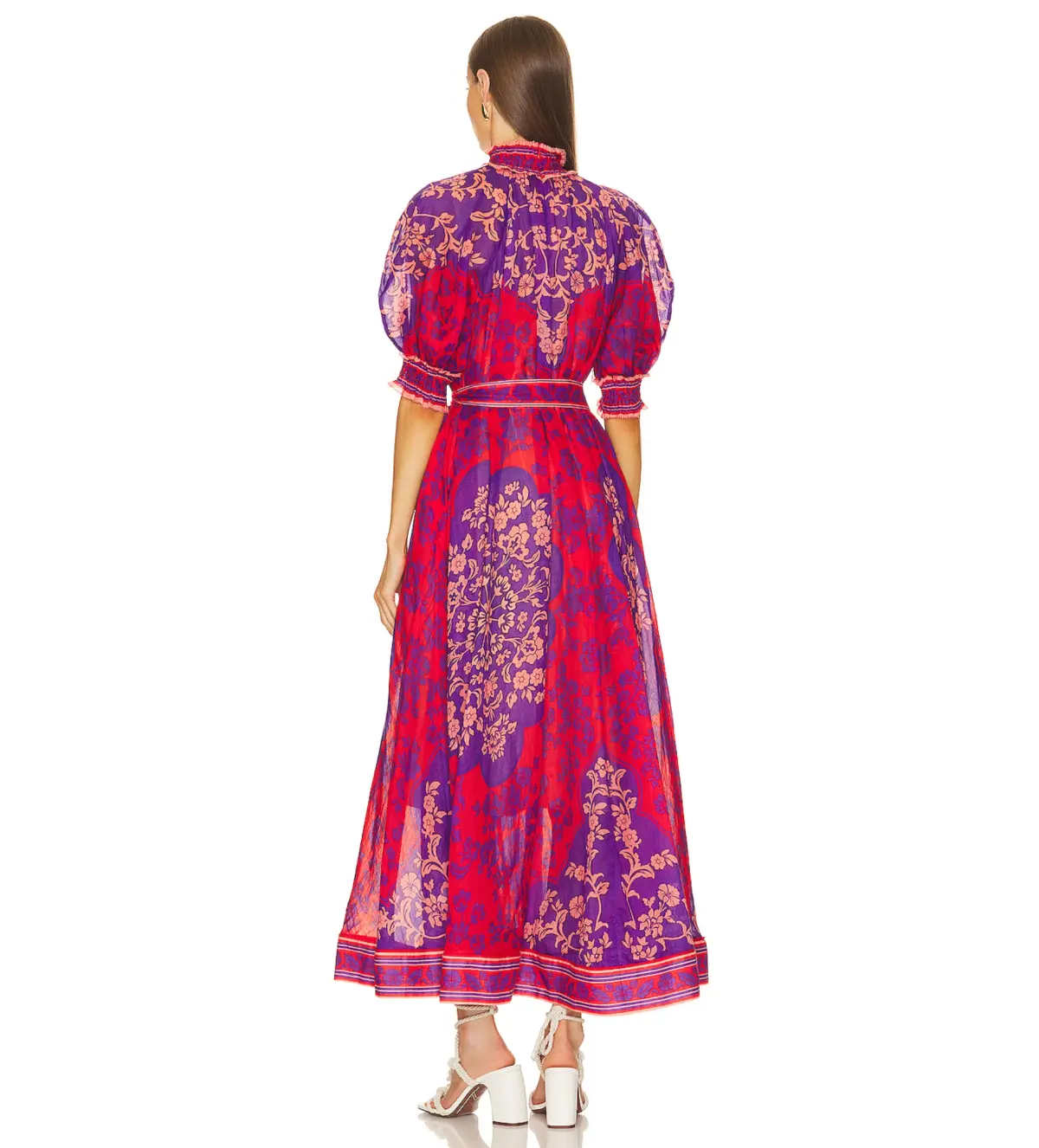 Zimmermann Raie Swing Maxi Dress Multi Floral Size 2/AU 12 - Image 3