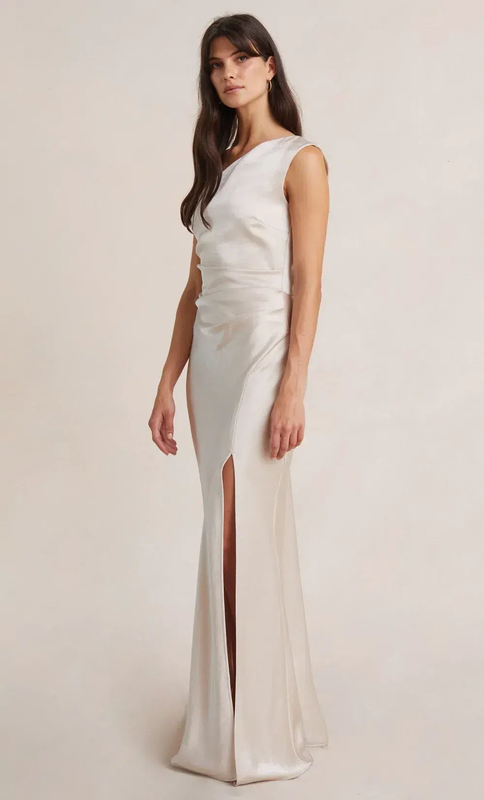Bec & Bridge Dreamer Asym Dress Sand Size 8 - Image 2