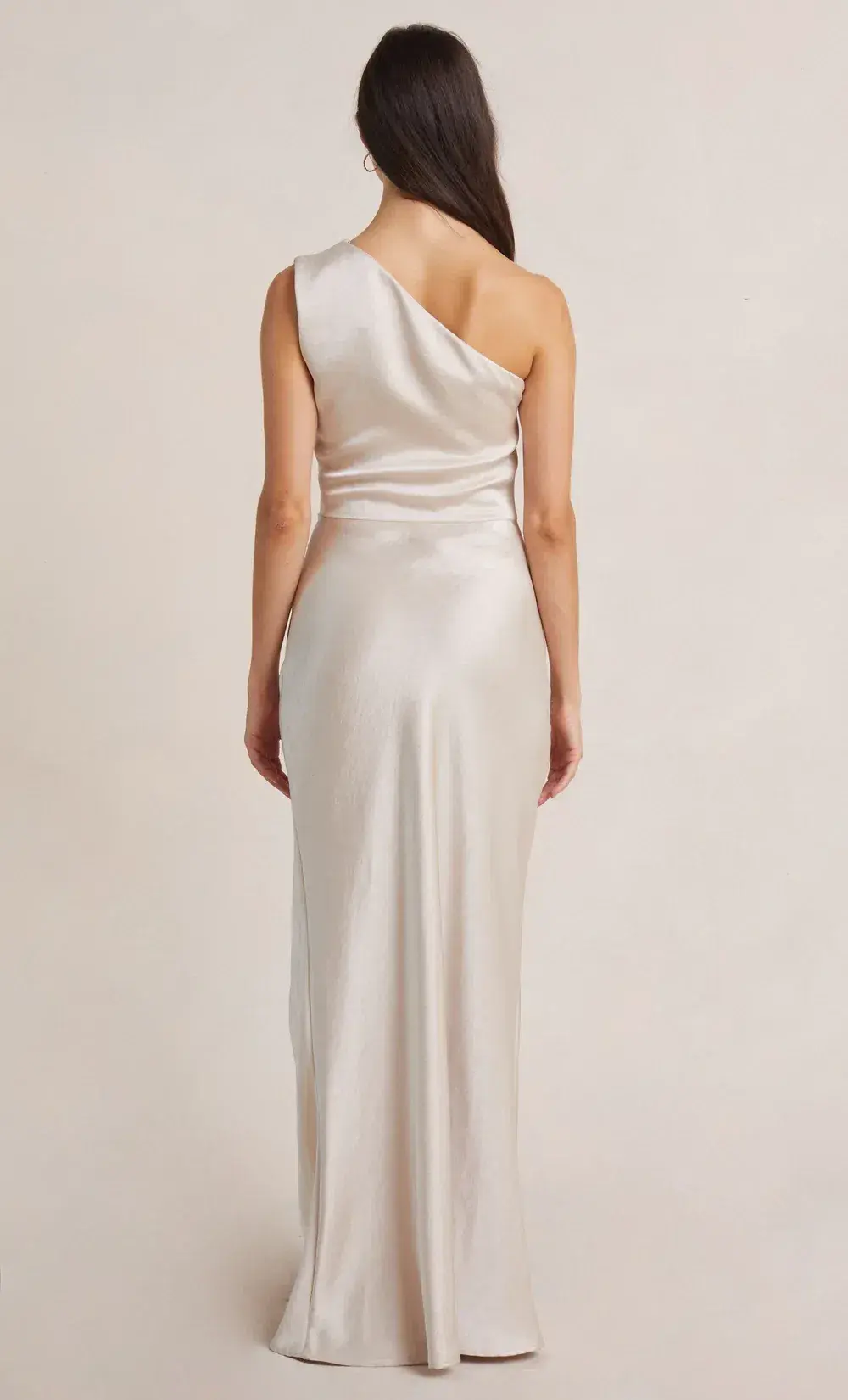 Bec & Bridge Dreamer Asym Dress Sand Size 8 - Image 3