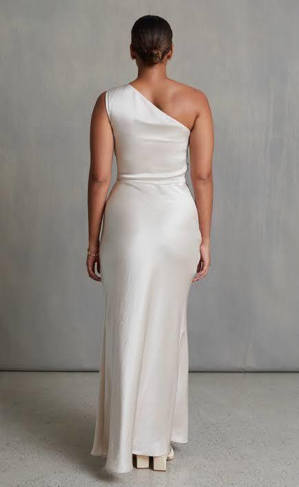 Bec & Bridge Dreamer Asym Dress Sand Size 8 - Image 8