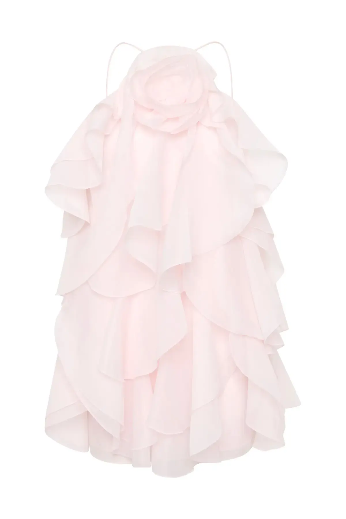 Aje Pandorea Layered Mini Dress Pastel Pink Size 8  - Image 4