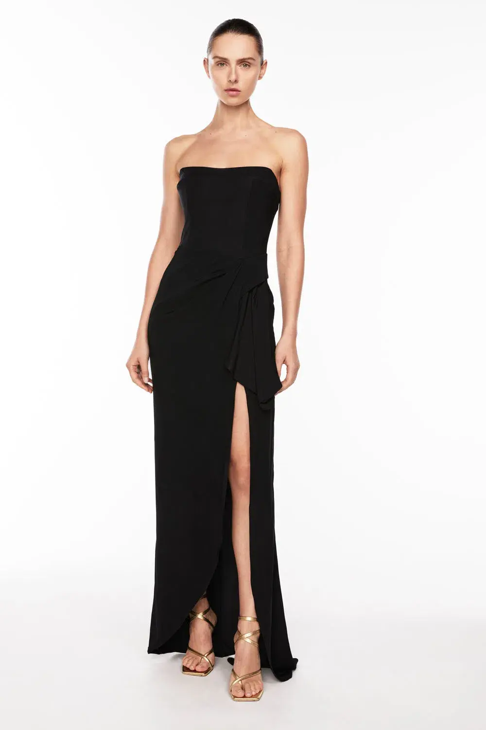 Manning Cartell Asymmetrical Games Maxi Gown Black Size AU 4 for rent on The Volte - main image