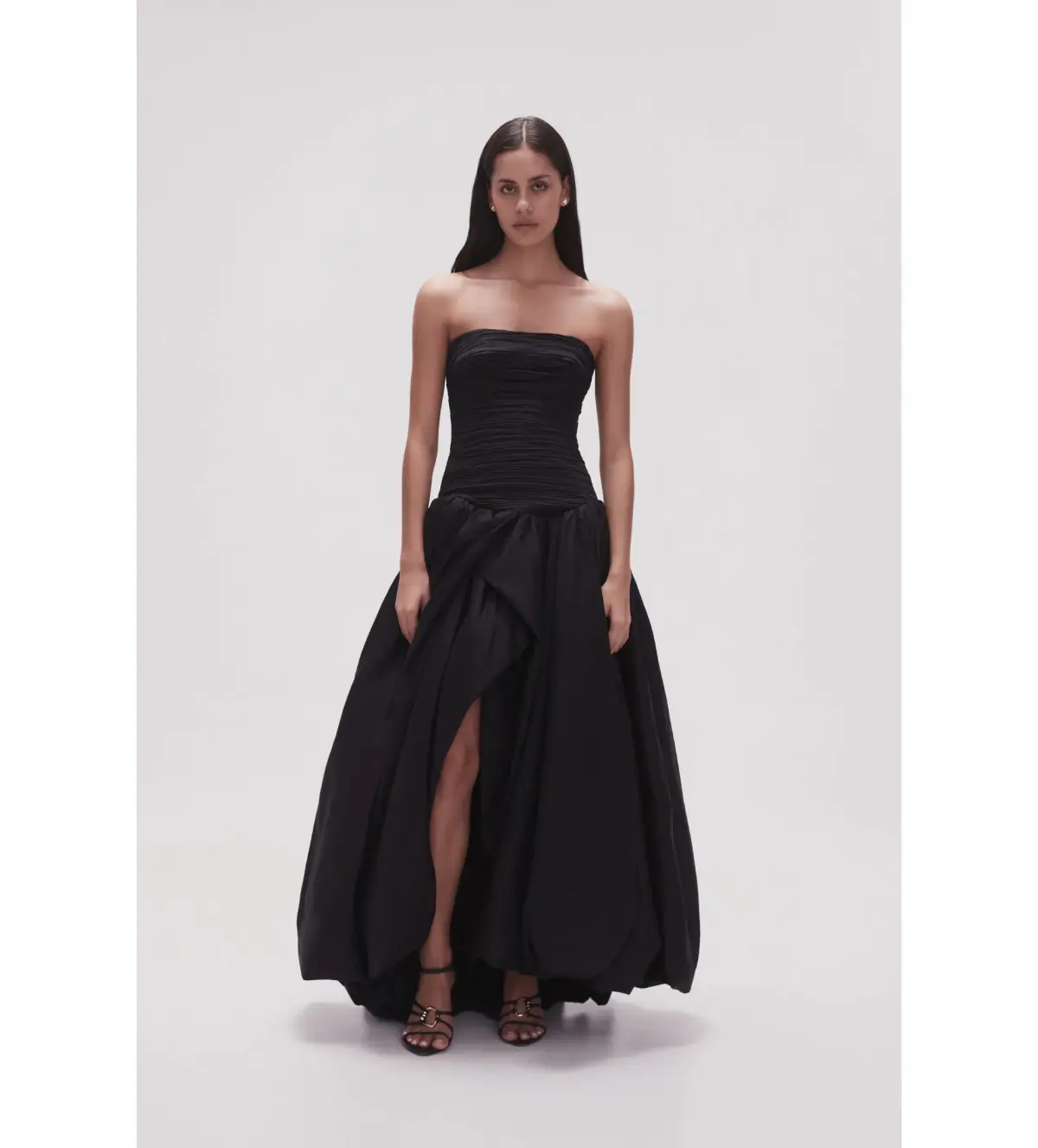 Aje Violette Bubble Hem Maxi in Black Size AU  12 - Image 2