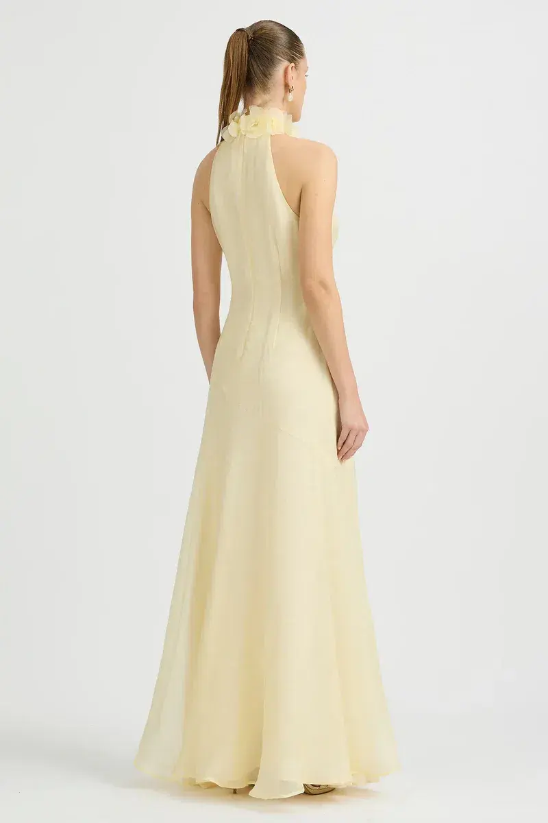 Sonya Moda Noelle Maxi Gown Yellow Size 10 - Image 2
