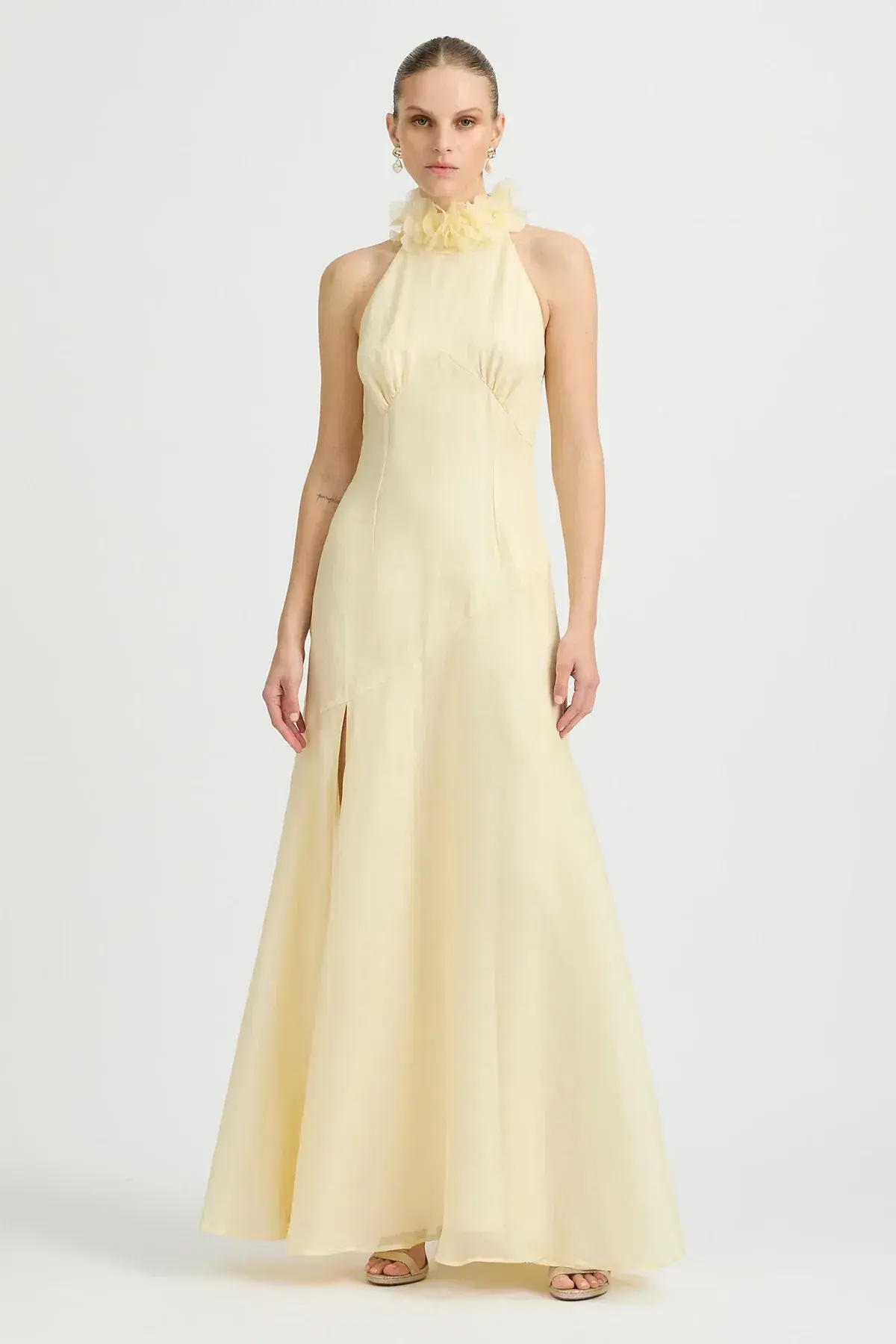 Sonya Moda Noelle Maxi Gown Yellow Size 10 - Image 1