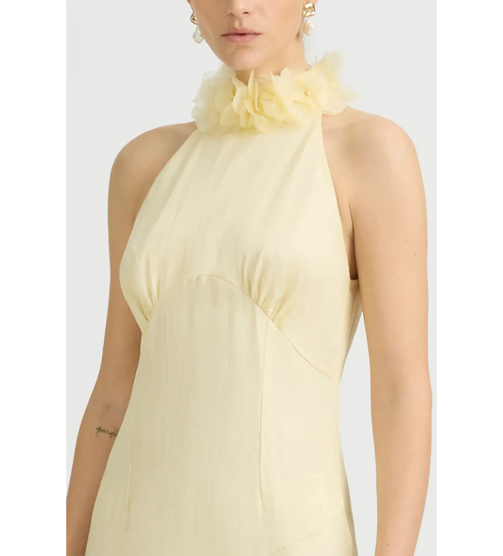 Sonya Moda Noelle Gown in Yellow Size 12  - Image 3