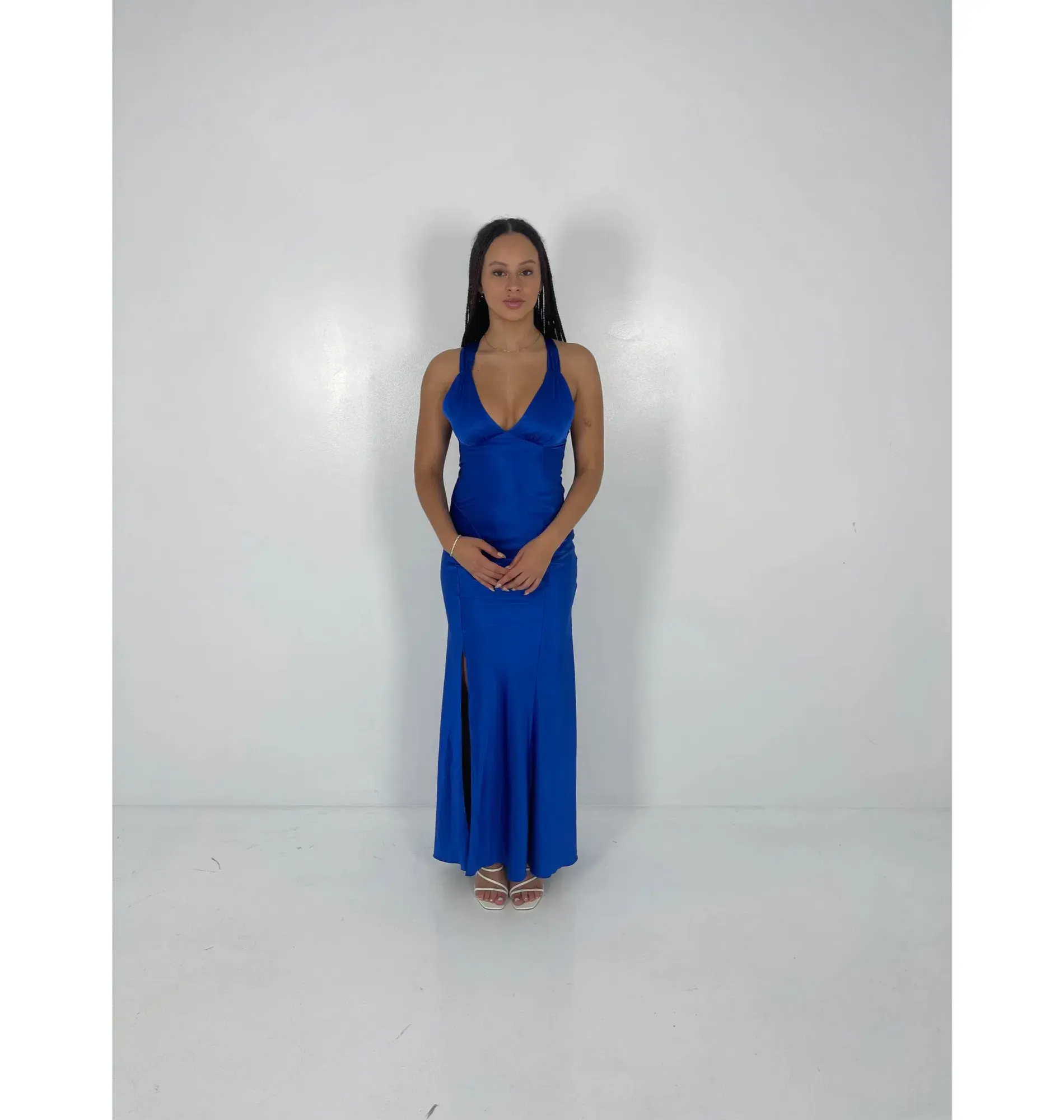 Ruth Tarvydas Aries Gown Blue Size 6 - Image 1