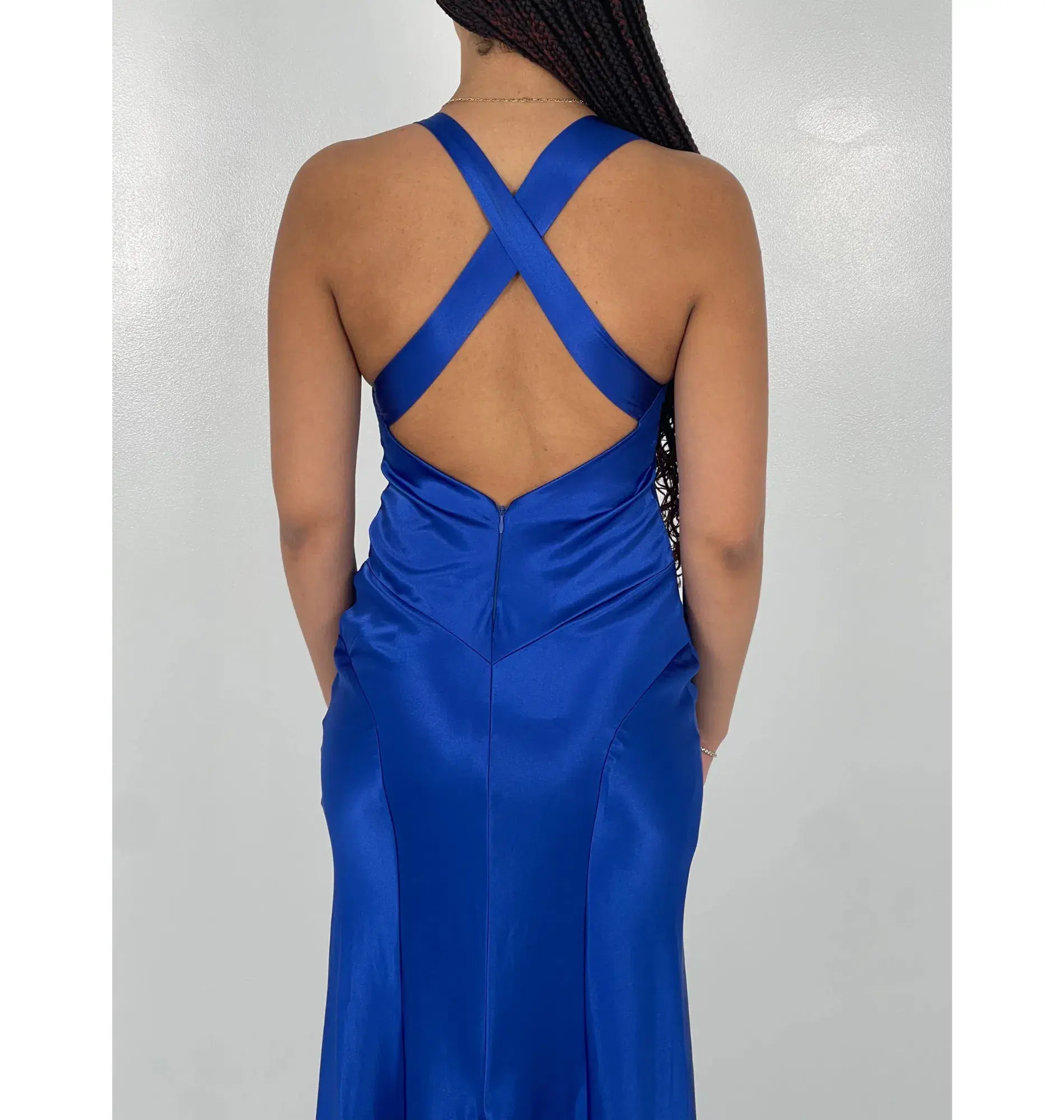 Ruth Tarvydas Aries Gown Blue Size 6 - Image 4