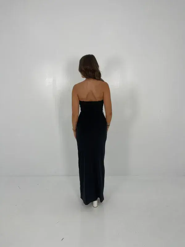 Maygel Coronel Black Veranera Midi Dress One Size - Image 2