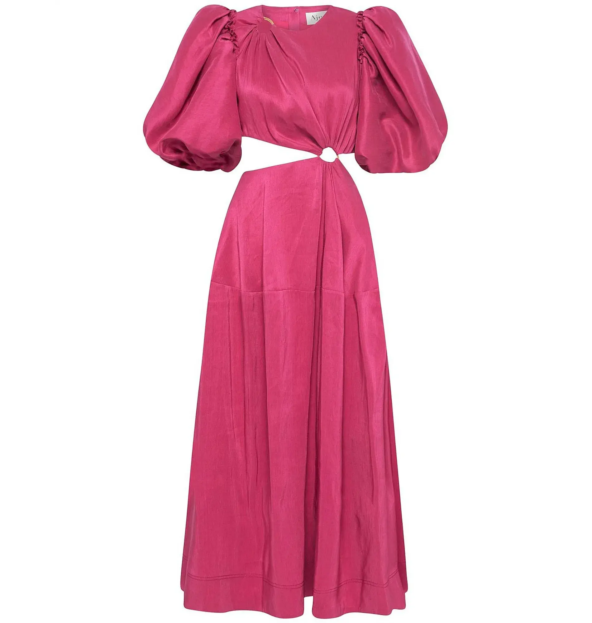 Aje Vanades Ring Cut Out Midi Dress Pink Size AU 8 - Image 5