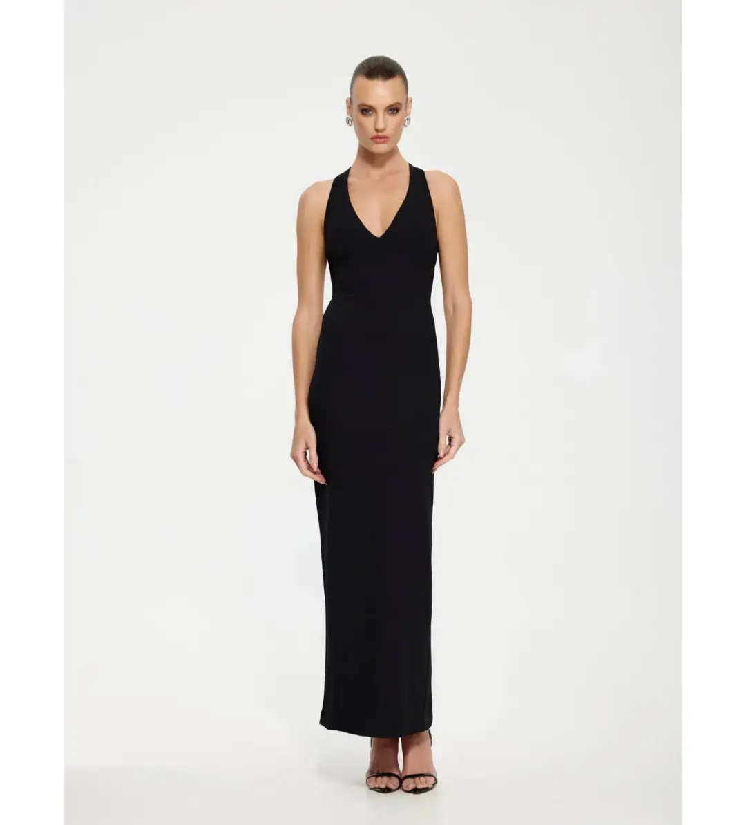 Effie Kats Black Eiza Gown in Black Size XS/ AU 6 for rent on The Volte - main image
