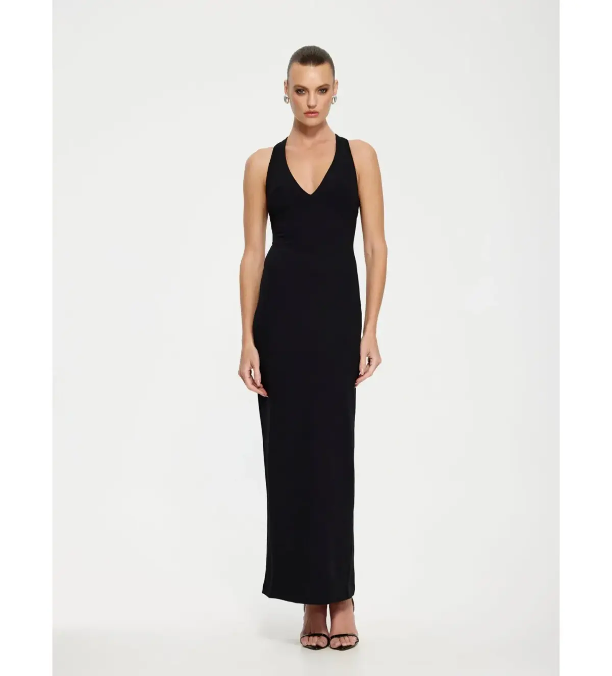 Effie Kats Black Eiza Gown in Black Size Small / AU 8 - Image 1