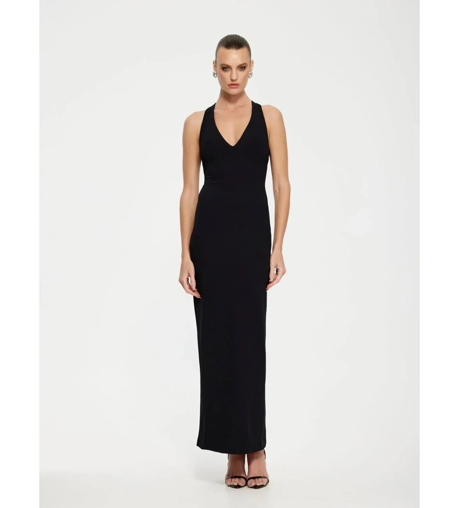 Effie Kats Black Eiza Gown in Black Size Small / AU 8 - Image 1