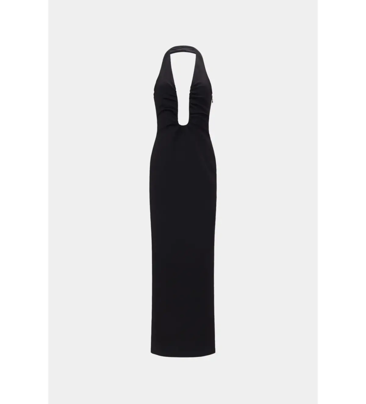 Misha Alusia Stretch Twill Maxi Dress in Black Size 8 - Image 5