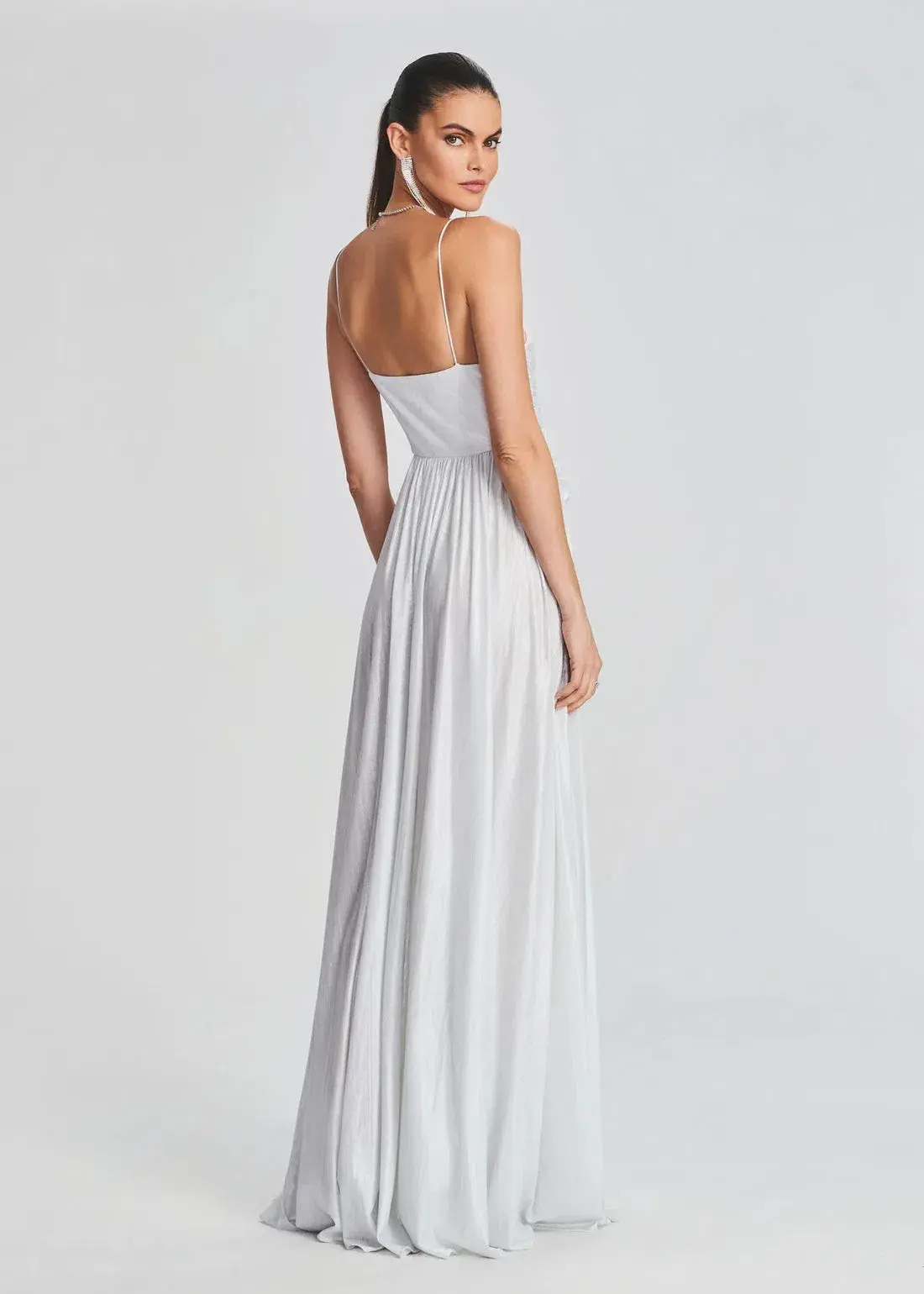 Retrofete Doss  Gown Silver Size S/Au 8  - Image 3