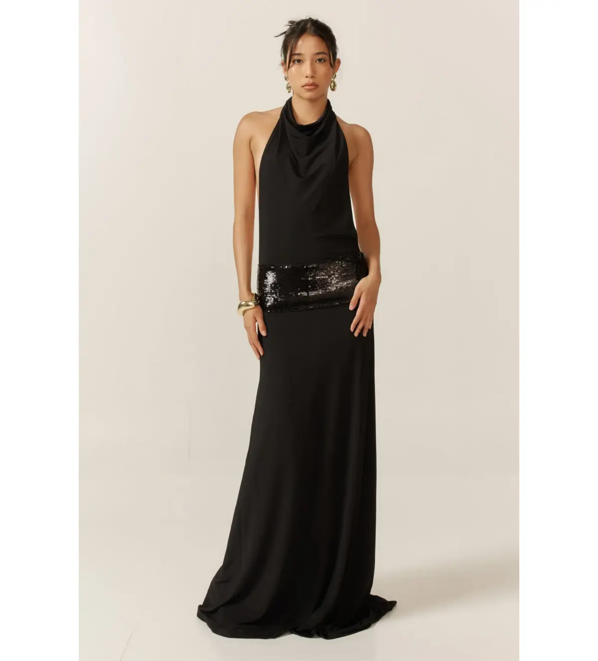 Ance Gria Adele Gown Black Size M/AU 10 - Image 1