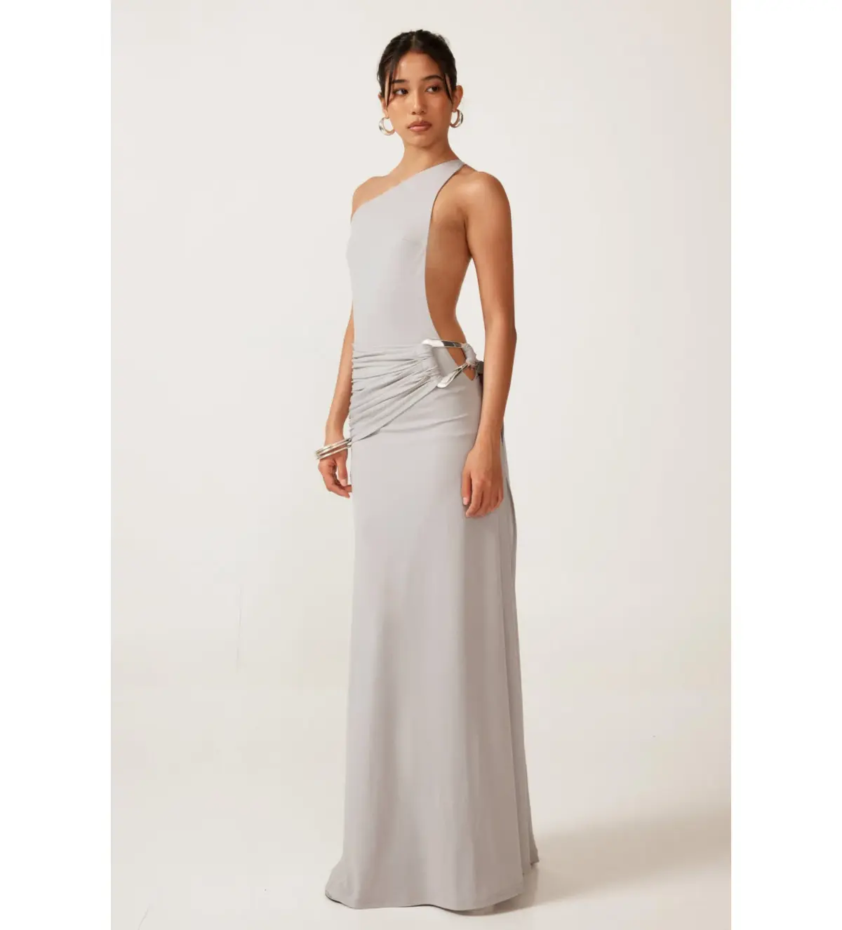 Ance Gria  Gaia Gown Silver Blue Size 8 - Image 1