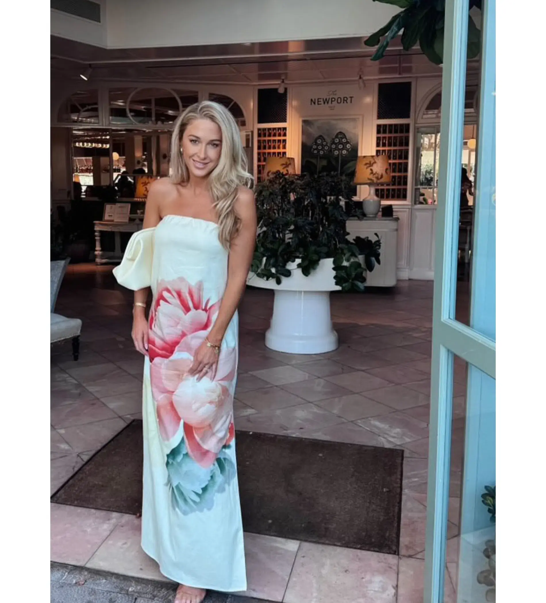 Pasduchas Nostalgia Strapless Maxi Dress Floral Size AU 12 - Image 5