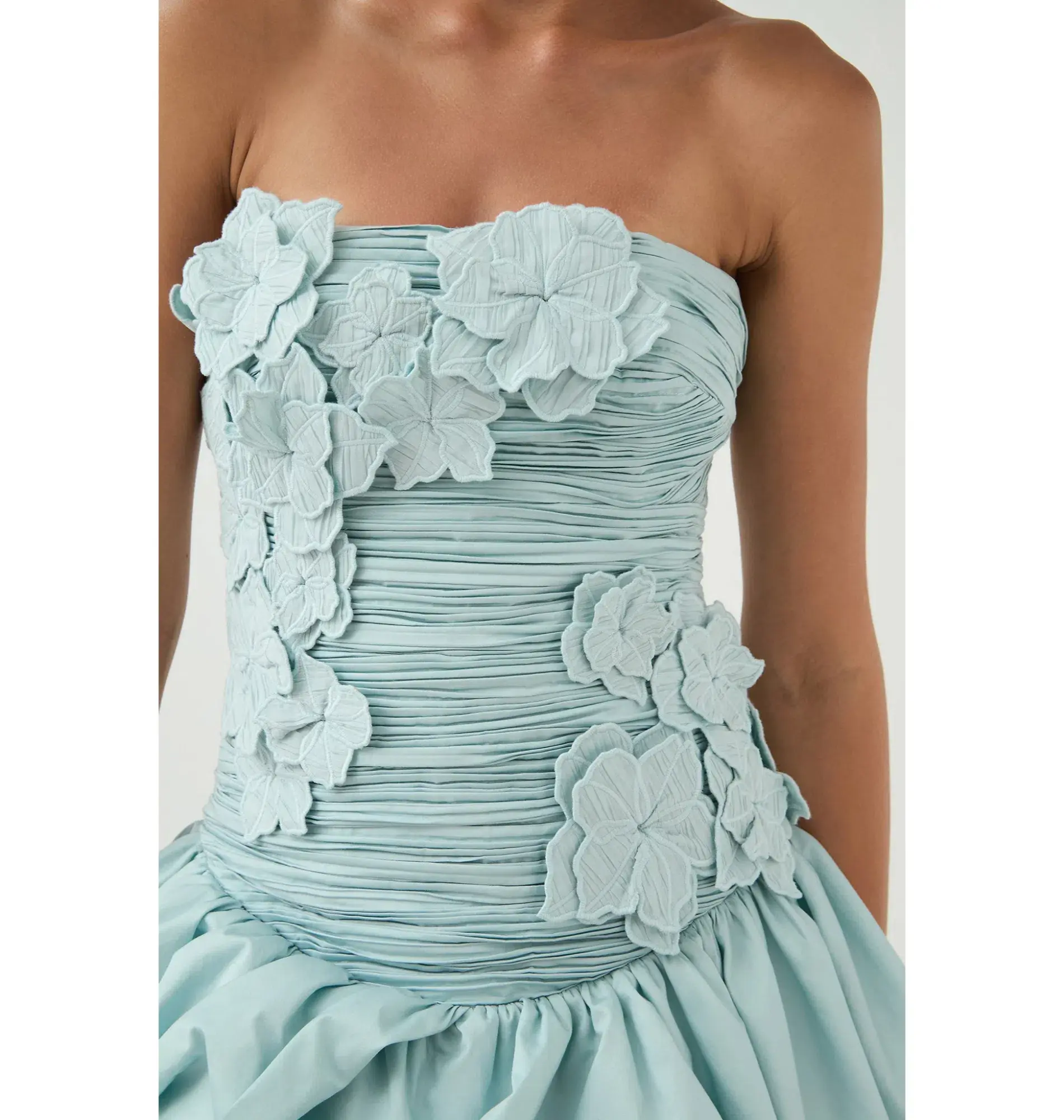 Aje Splendour Mini Dress in Silver Blue Size AU 8  - Image 3