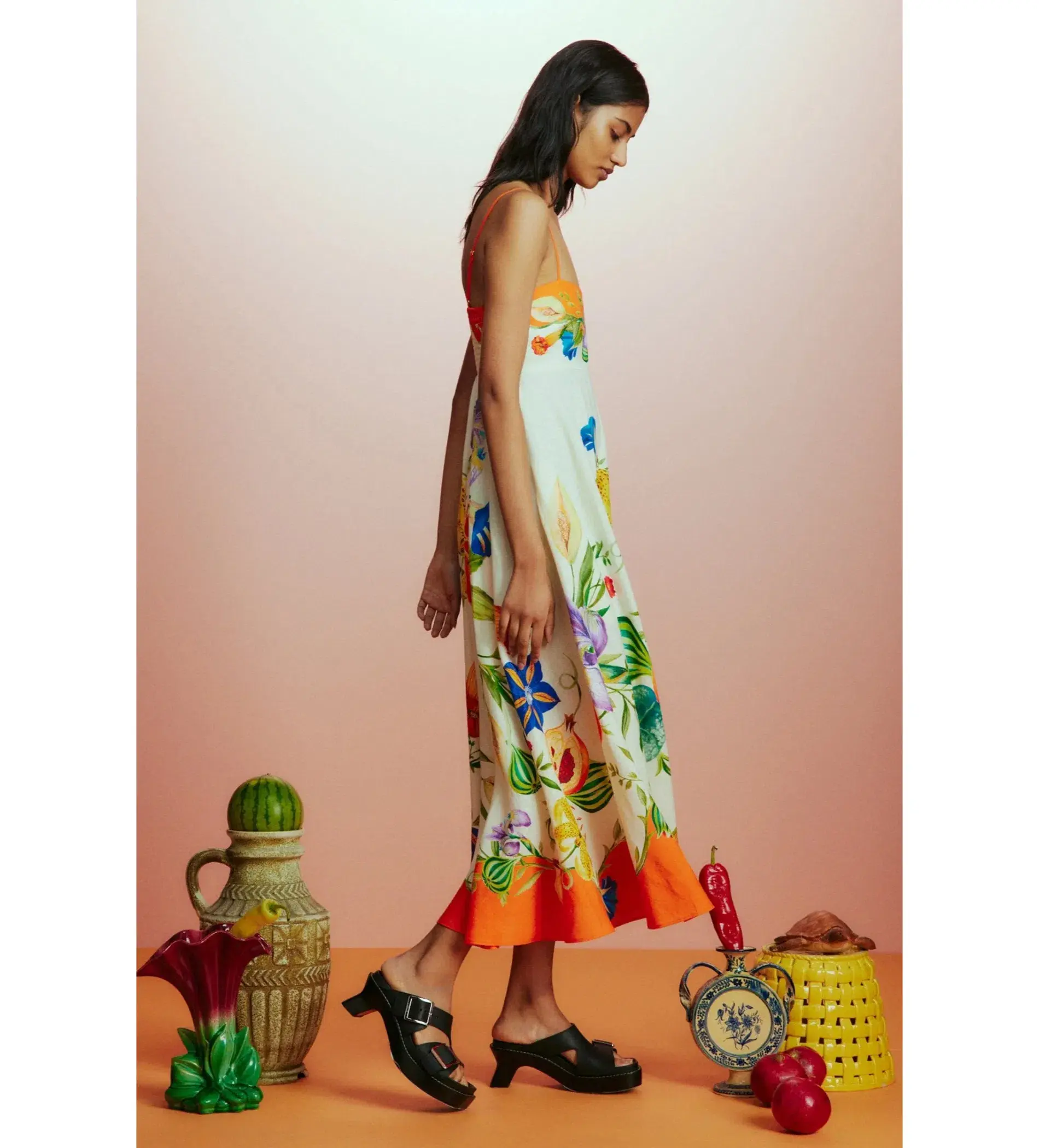 Alemais Flores Midi Sundress Floral Size 12 - Image 3