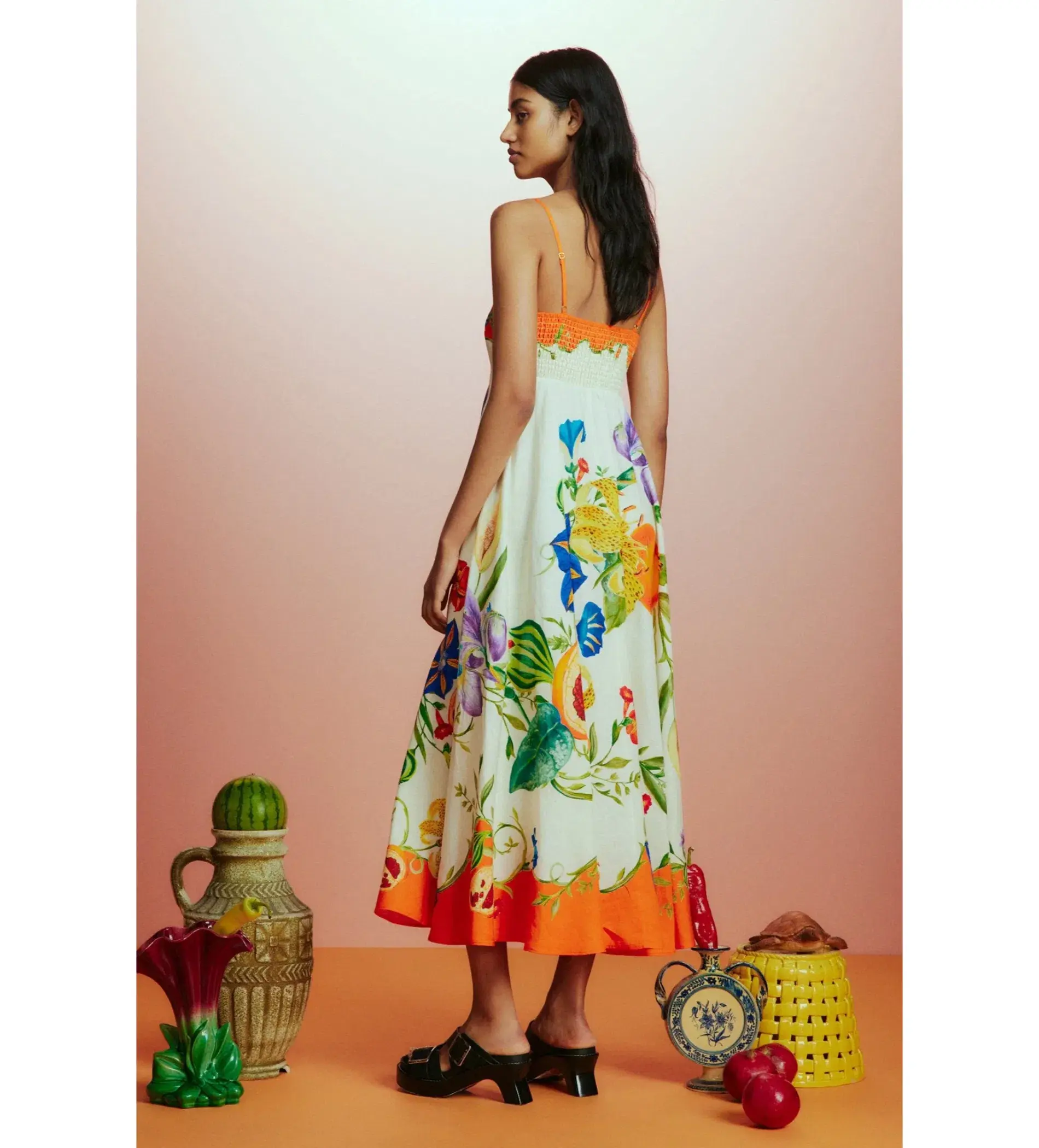 Alemais Flores Midi Sundress Floral Size 12 - Image 4