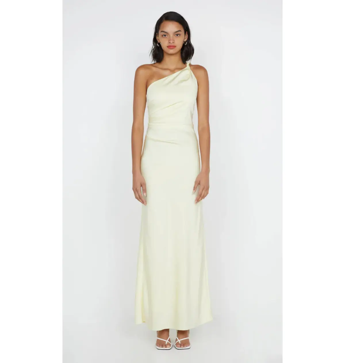Bec & Bridge Lunetta Asym Dress in Ice Yellow Size AU 10  - Image 1