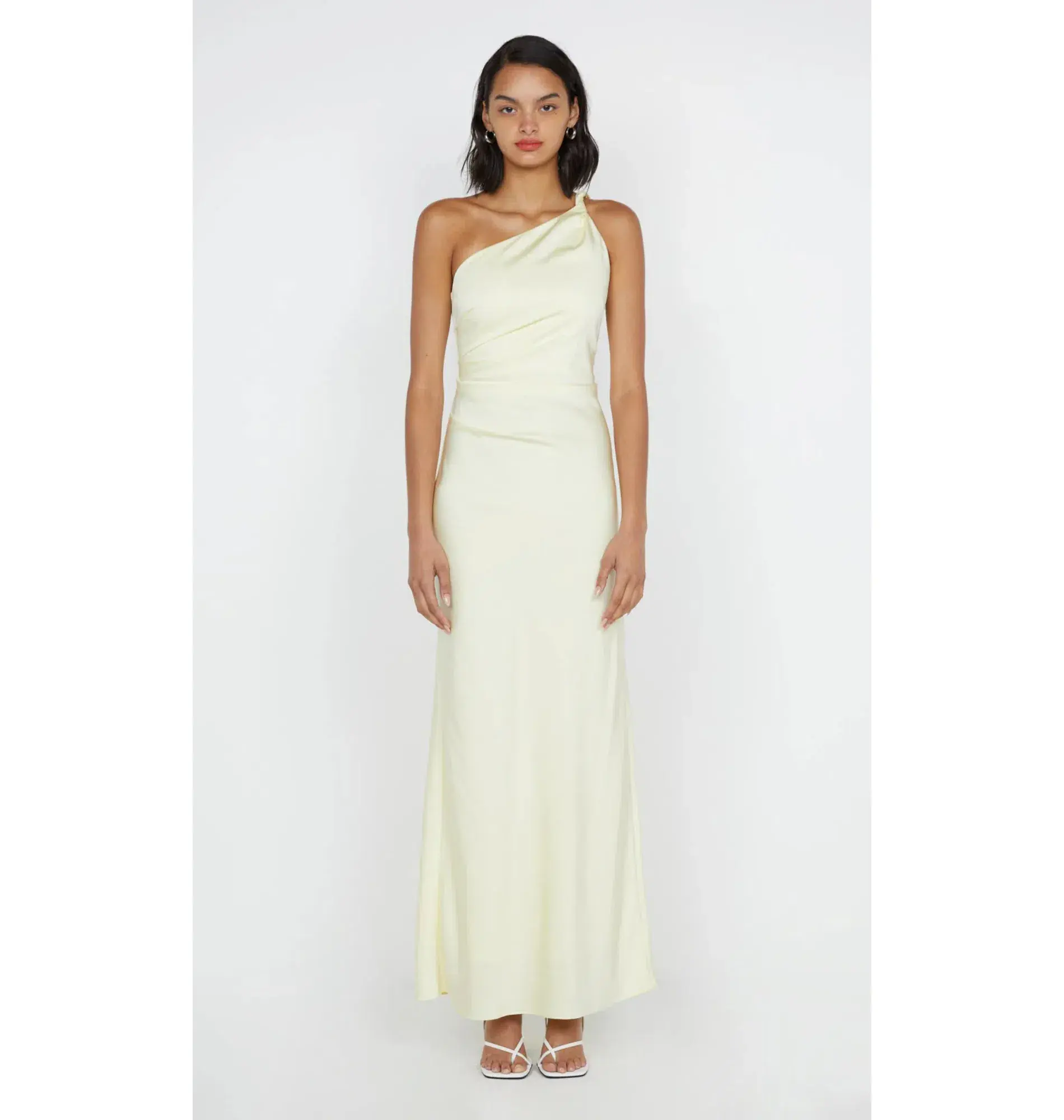 Bec & Bridge Lunetta Asym Dress in Ice Yellow Size AU 10  - Image 1