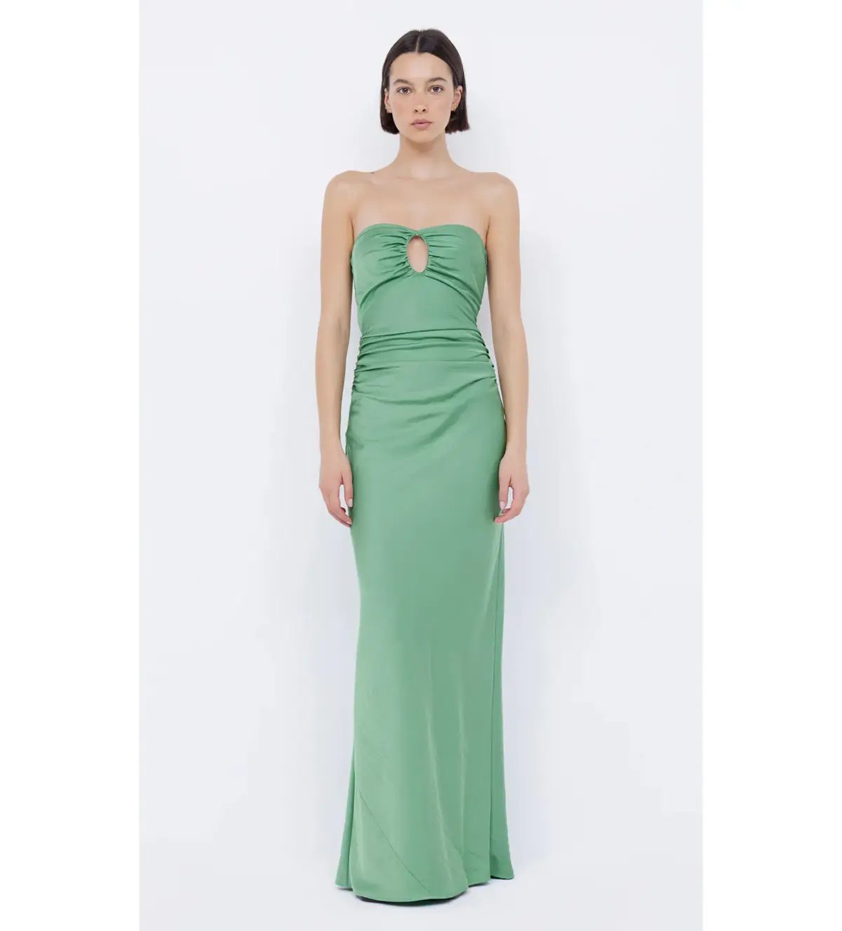Bec & Bridge Emilia Strapless Maxi Dress Green Apple Size 10 - Image 1