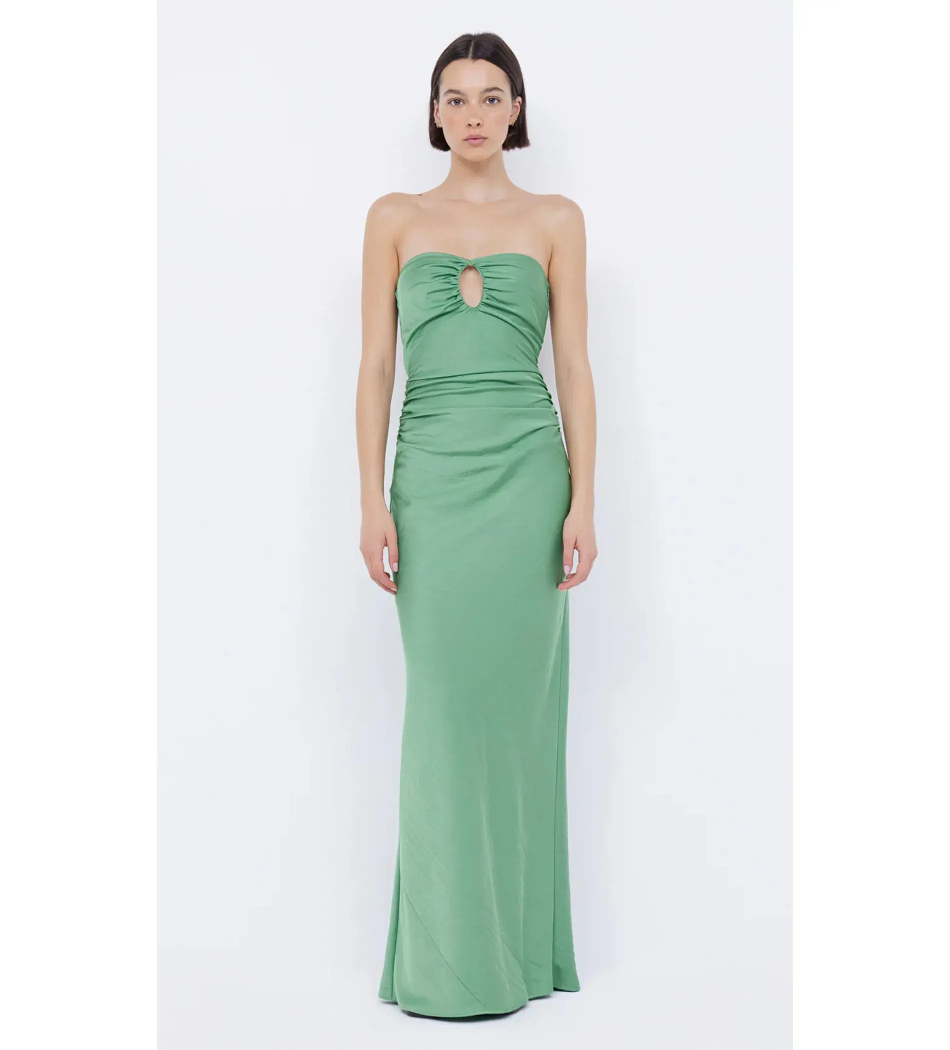 Bec & Bridge Emilia Strapless Maxi Dress Green Apple Size 10 - Image 1