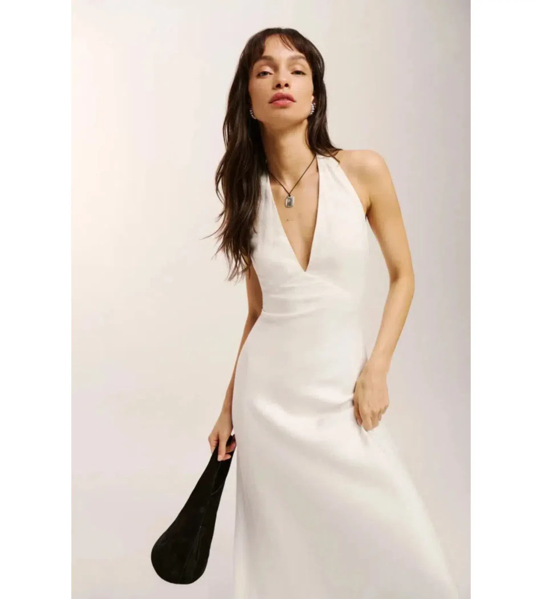 Reformation Delilah Linen Maxi Dress White Size 6 - Image 2