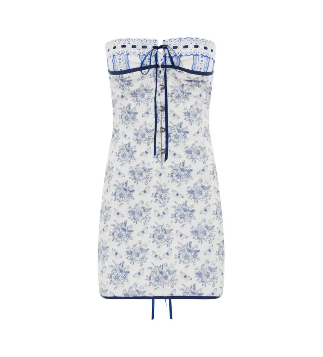 With Jean Sabrina Dress Print Size 6  for rent on The Volte - main image