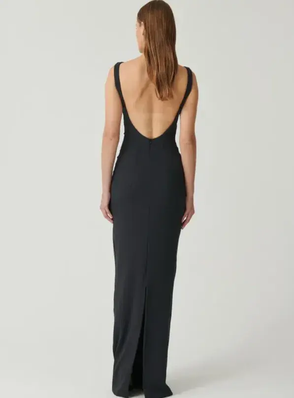 Effie Kats Verona Gown Storm Maxi Black Size AU 14 - Image 2