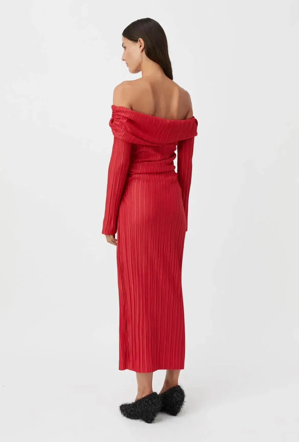 Camilla and Marc Shaw Midi Dress in Red Size 10 - Image 4