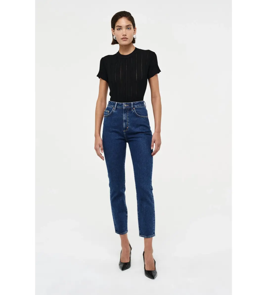 Neuw Denim Lola Mom Jean Pamt Royal Indigo Size 26in/Au 8  for rent on The Volte - main image