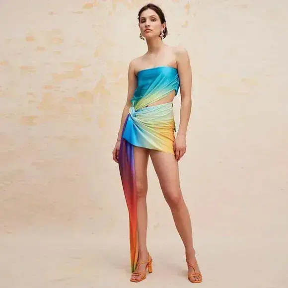 Baobab Mar Papagayo Mini Dress Print Size 10 for rent on The Volte - main image