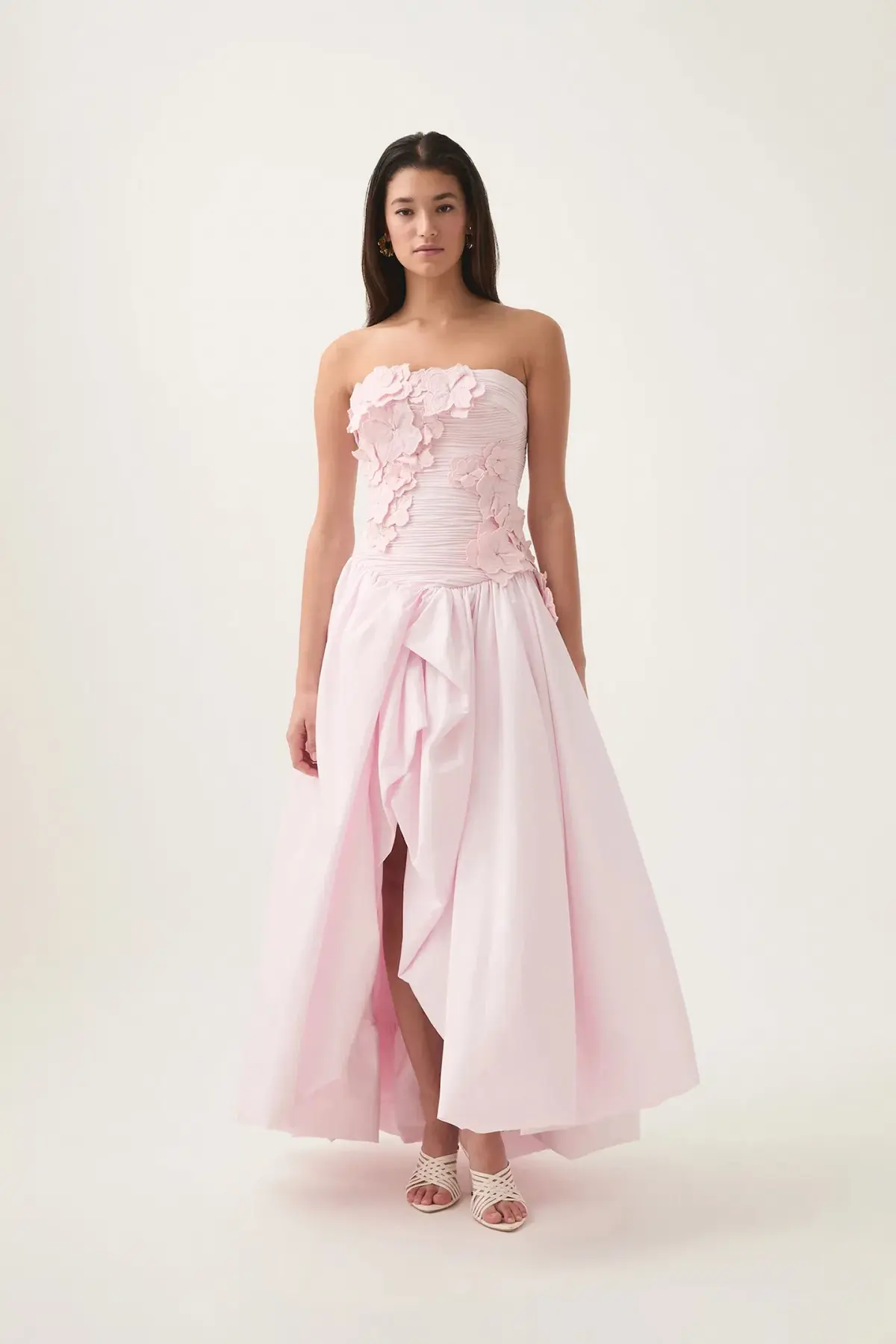 Aje Splendour Flower Gown Pastel Pink Size AU 8 - Image 1