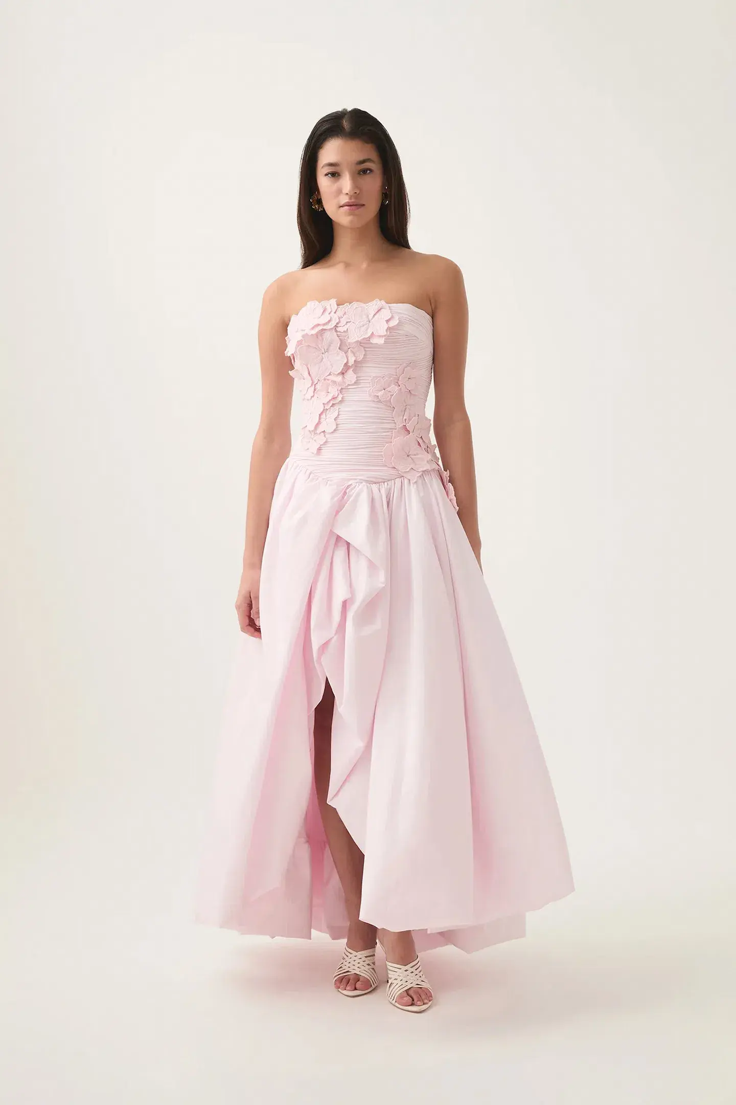 Aje Splendour Flower Gown Pastel Pink Size AU 8 - Image 1