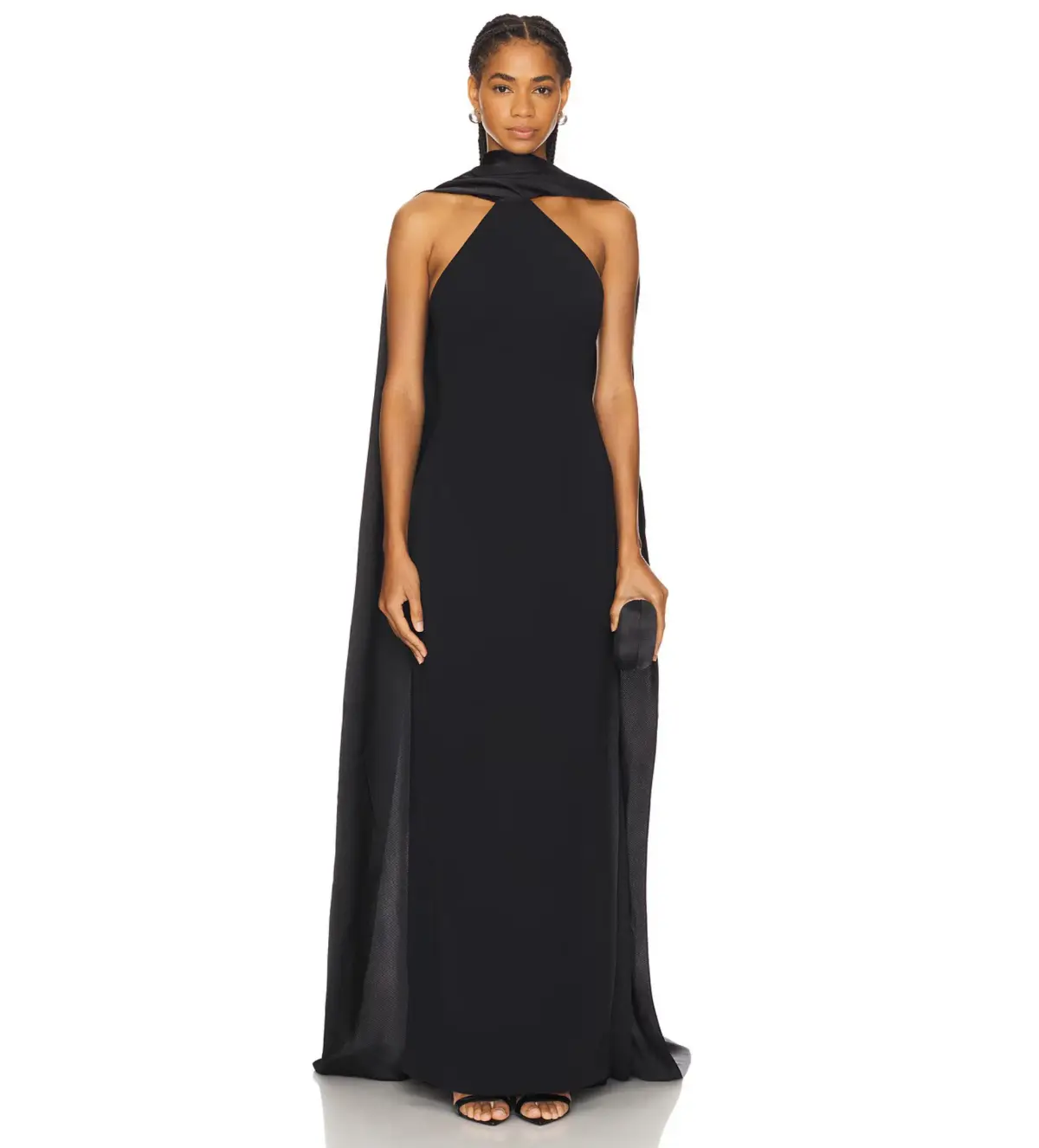 Solace London Ophelia Maxi Dress Black Size AU 12 - Image 1