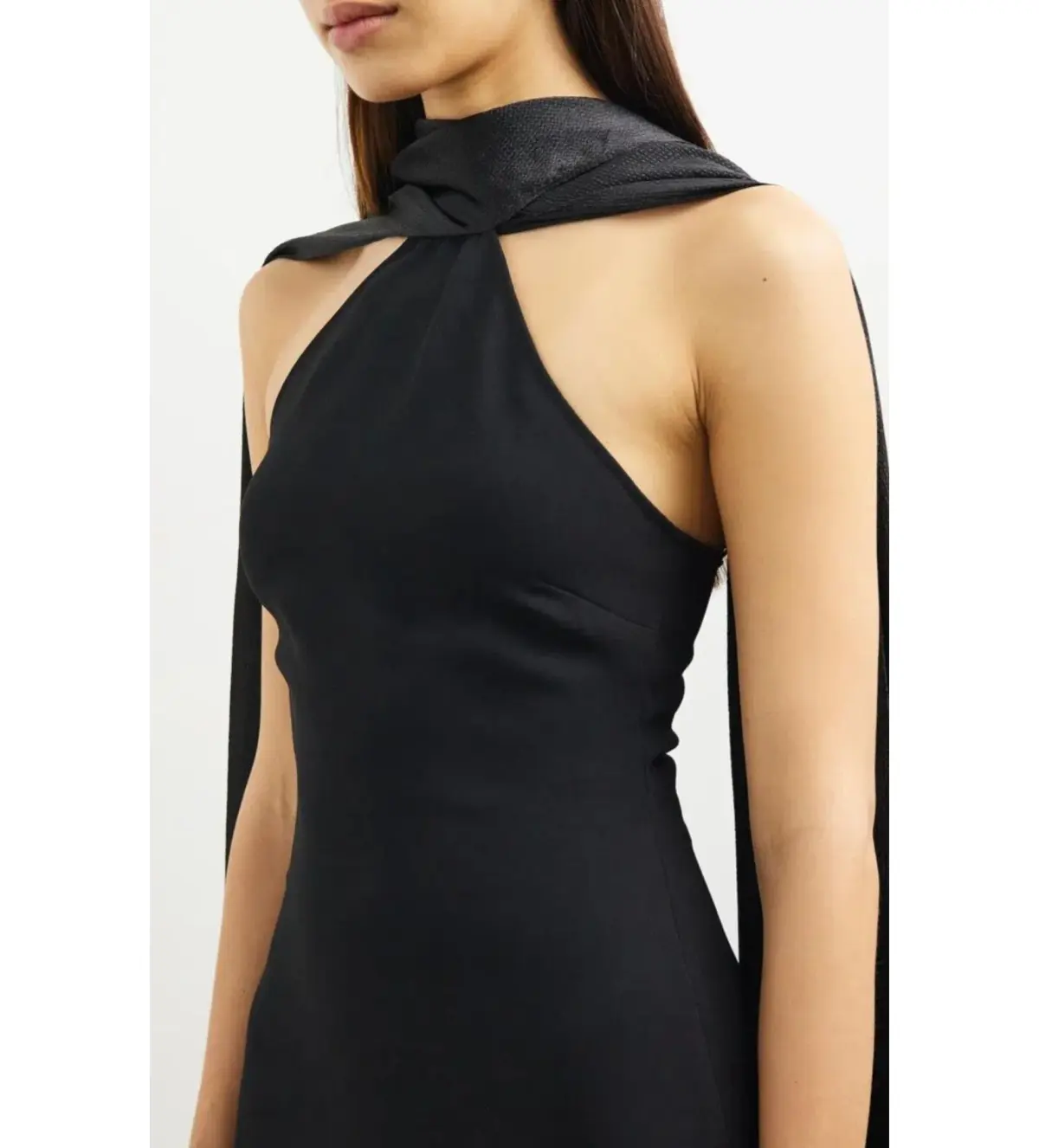Solace London Ophelia Maxi Dress Black Size AU 12 - Image 4
