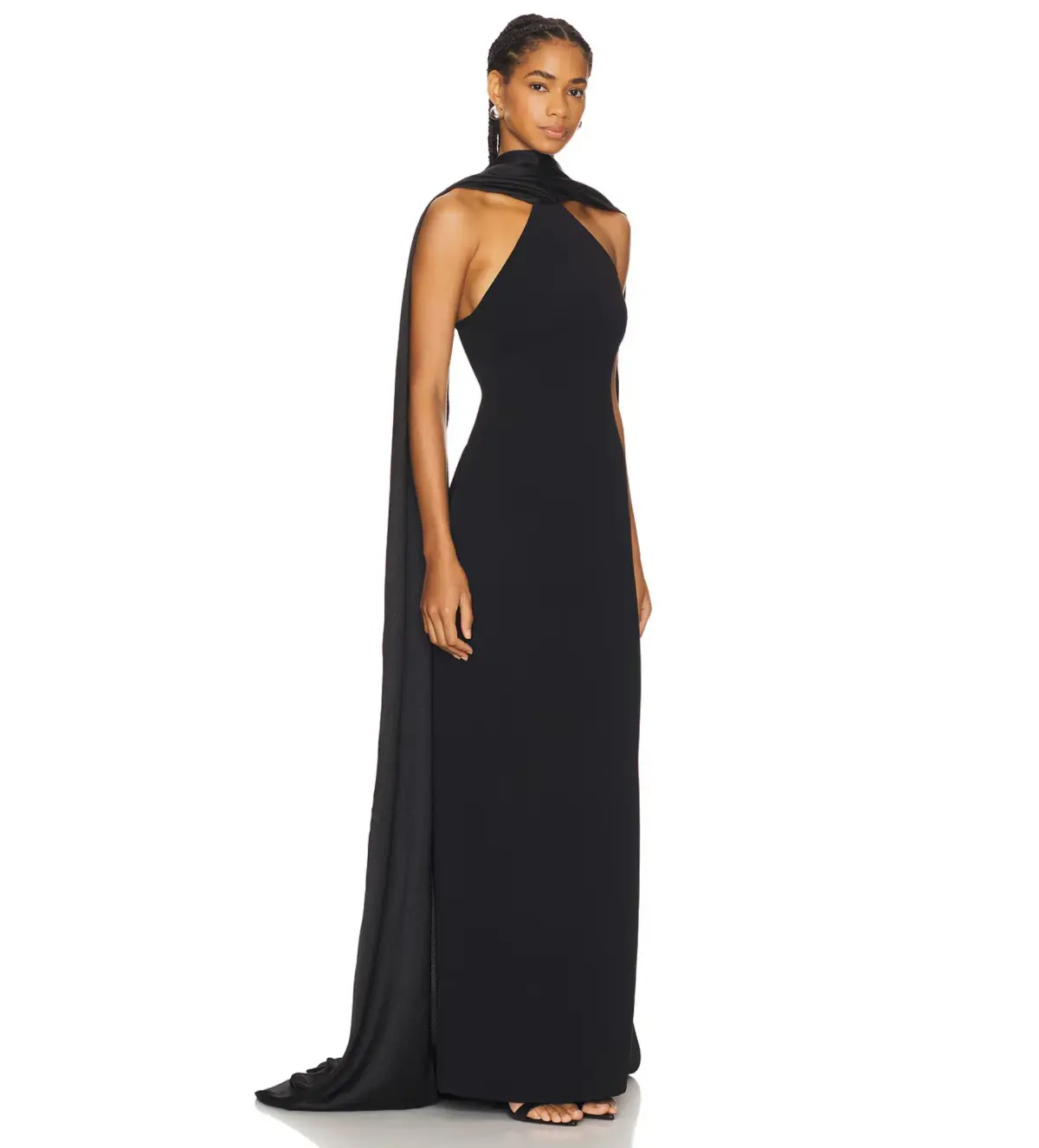 Solace London Ophelia Maxi Dress Black Size AU 12 - Image 2