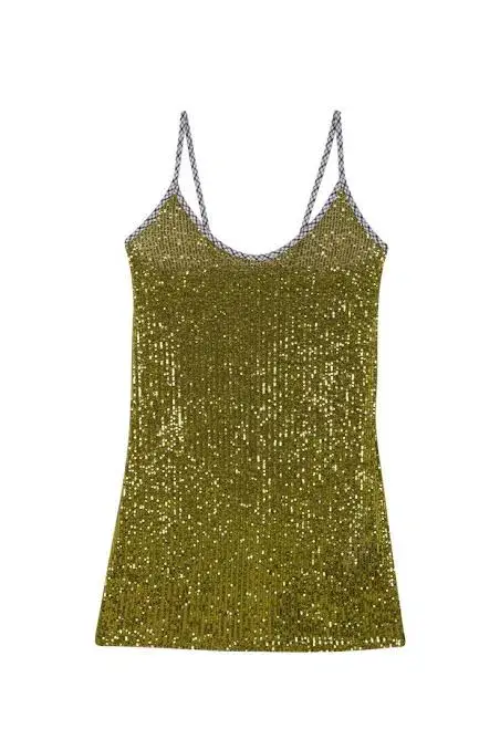 Hand Over Robers Sequin Dress Handover Green Size 8 / S - Image 4