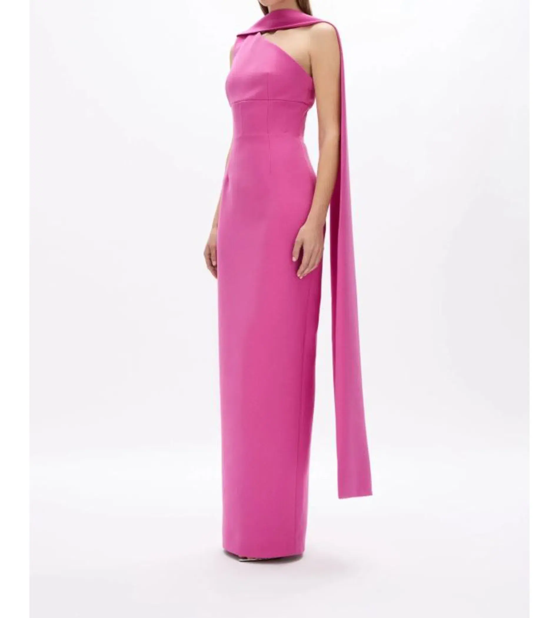 Rachel Gilbert Clara Gown Hot Pink Size 1/AU 8 - Image 3