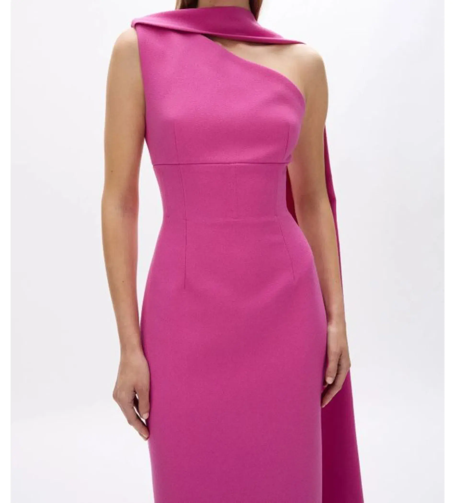 Rachel Gilbert Clara Gown Hot Pink Size 1/AU 8 - Image 5