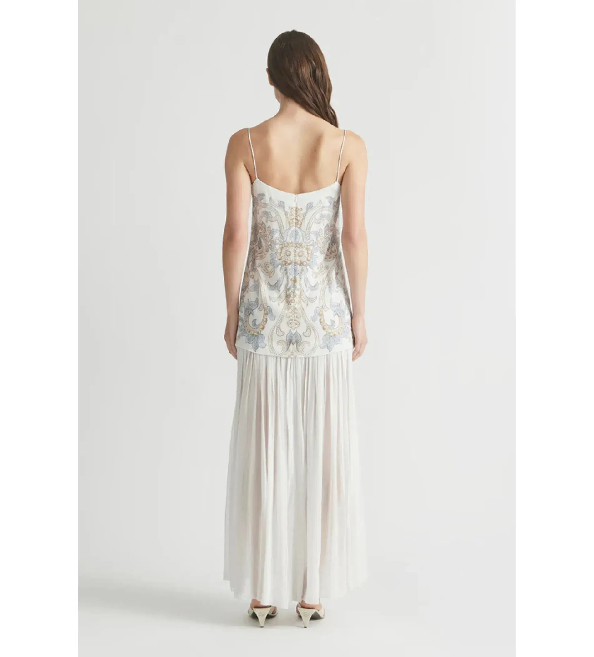 Antipodean Bitter Sweet Dropped Waist Gown Antique White Size AU 10 - Image 7