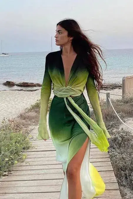 Rat & Boa Cypress Set Maxi Green Size AU 10  - Image 1