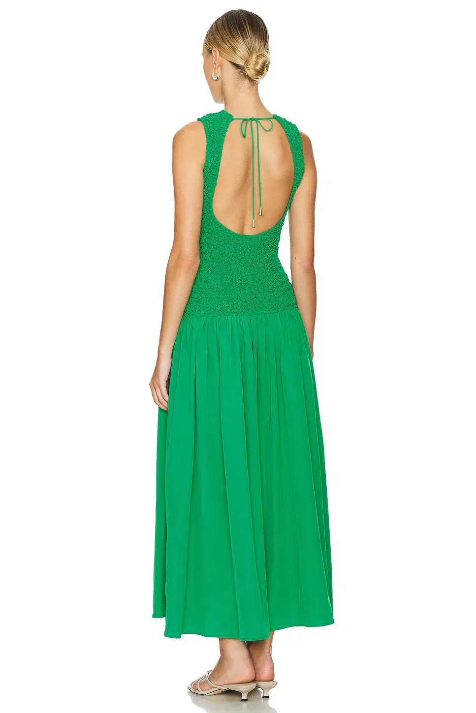 The Wolf Gang Marisol Maxi Dress Emerald Small S / Size AU 8 - Image 3