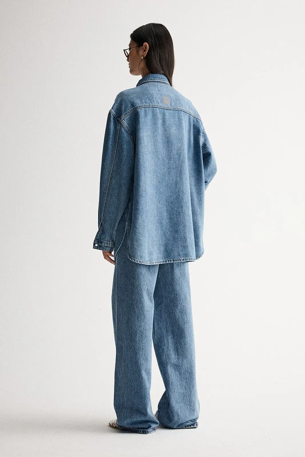 Elka Collective Odin Denim Shirt & Jeans in Trinity Blue Size XL / AU 14 - Image 3