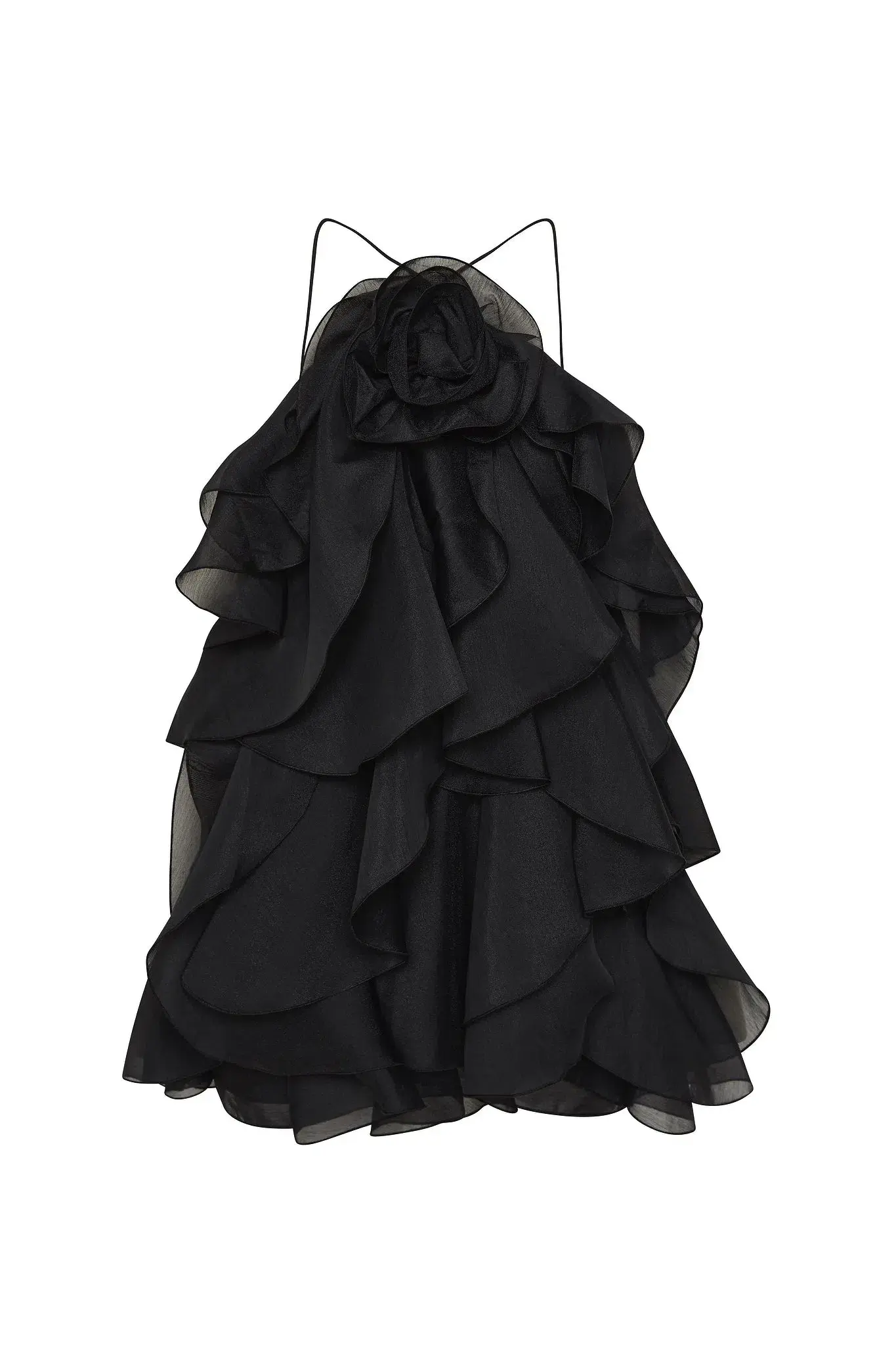 Aje Pandorea Layered Mini Dress Black Size AU 10 - Image 3