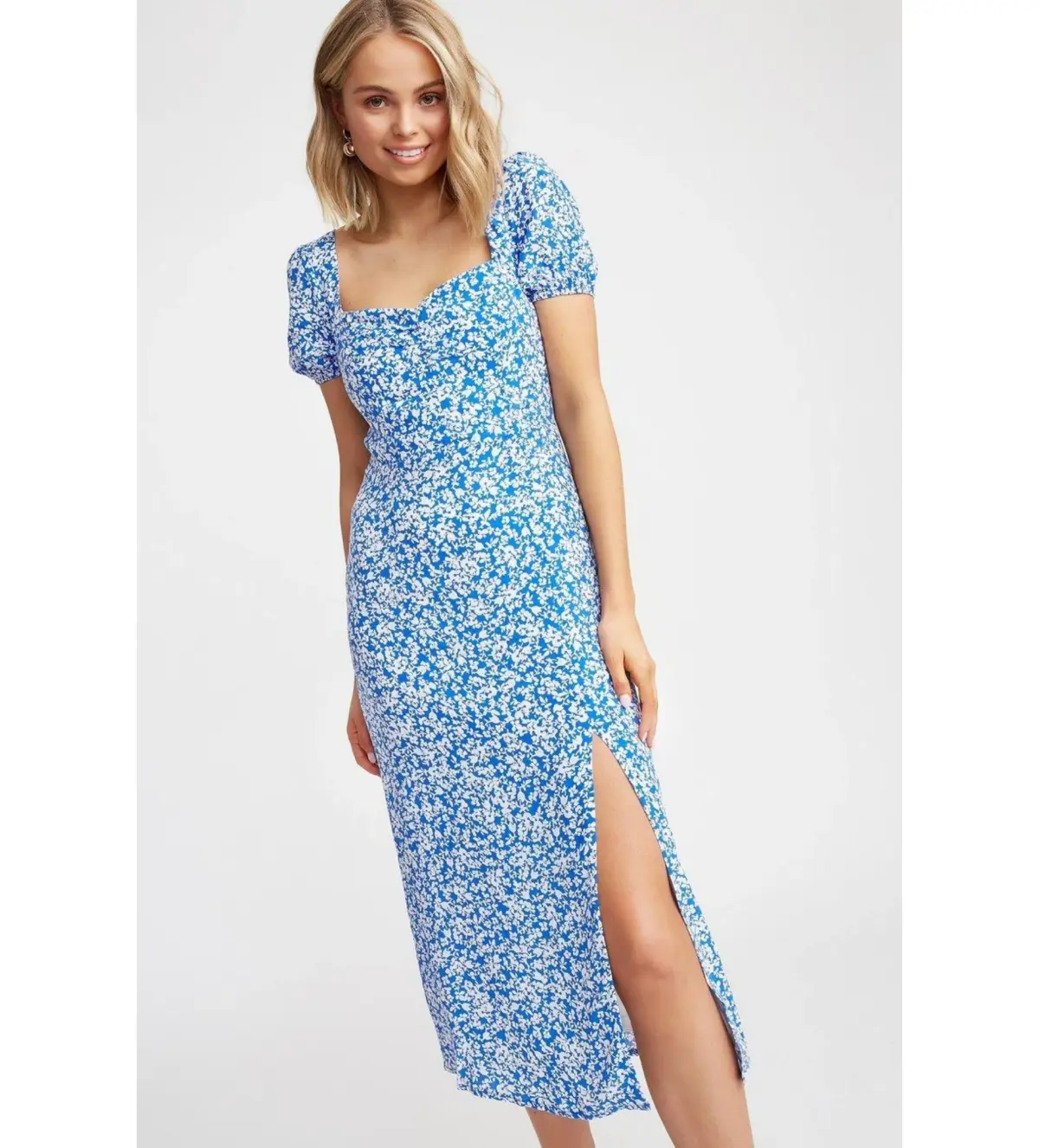 Kookai Iris Midi Dress Print Size 8 - Image 2